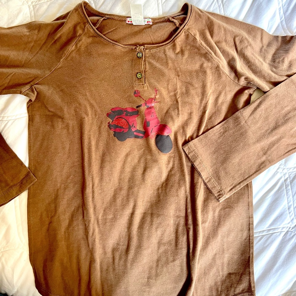 Bonpoint Girls “scooter” Long Sleeve “Henley